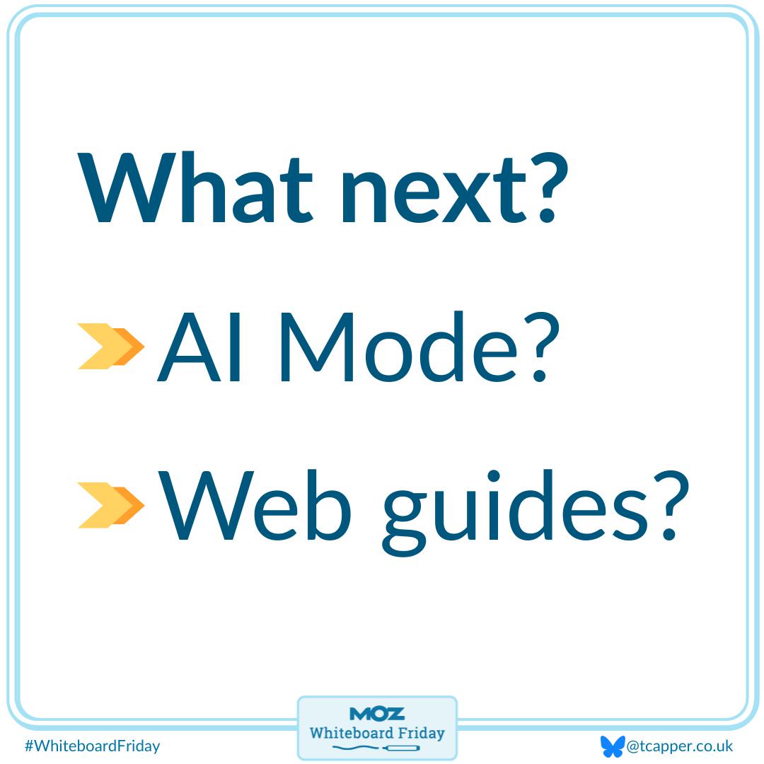 Zoomed in section of the whiteboard outlining questions about what's next.