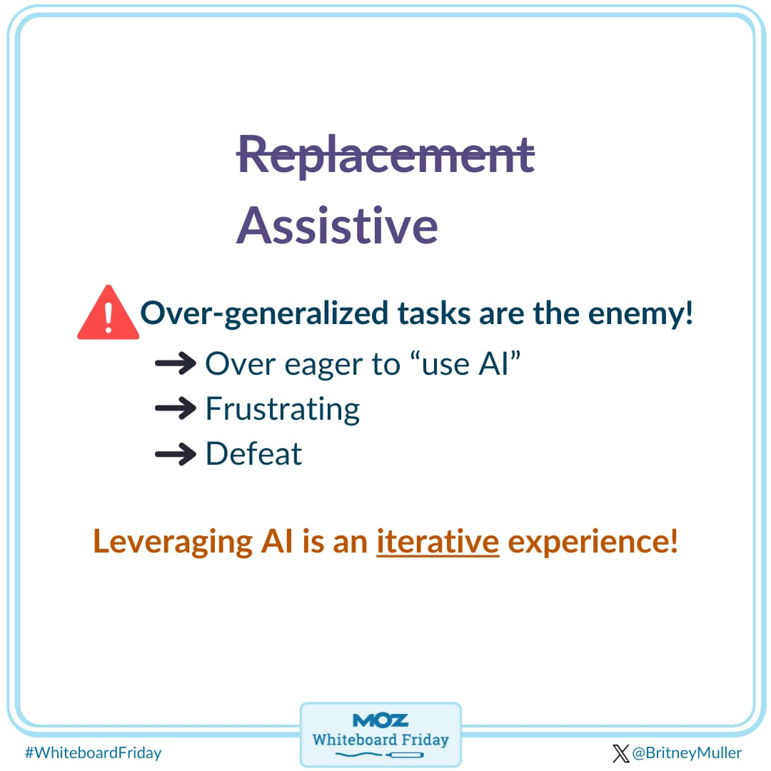 AI is meant to be assistive - not a replacement. Over-generalized tasks are the enemy.