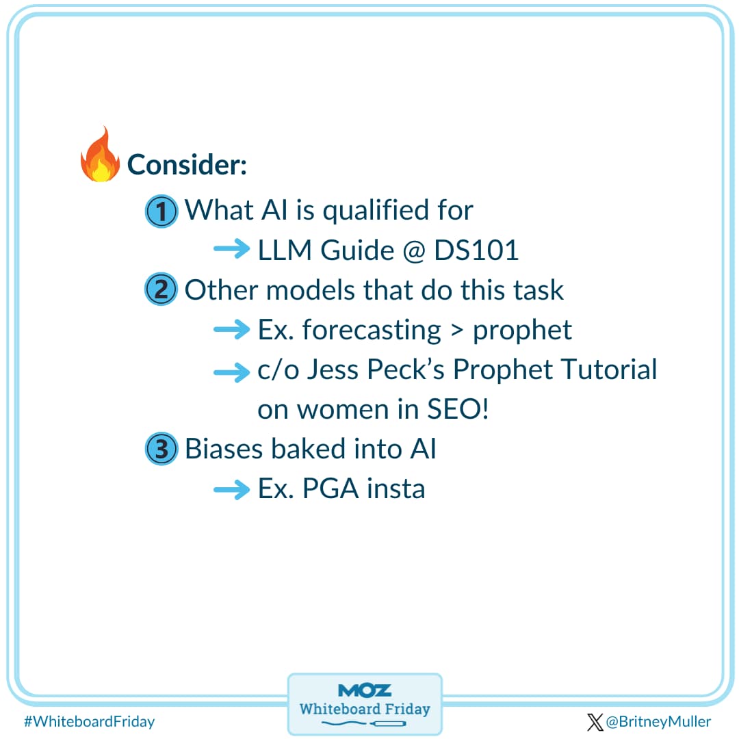 Consider what is AI qualified for