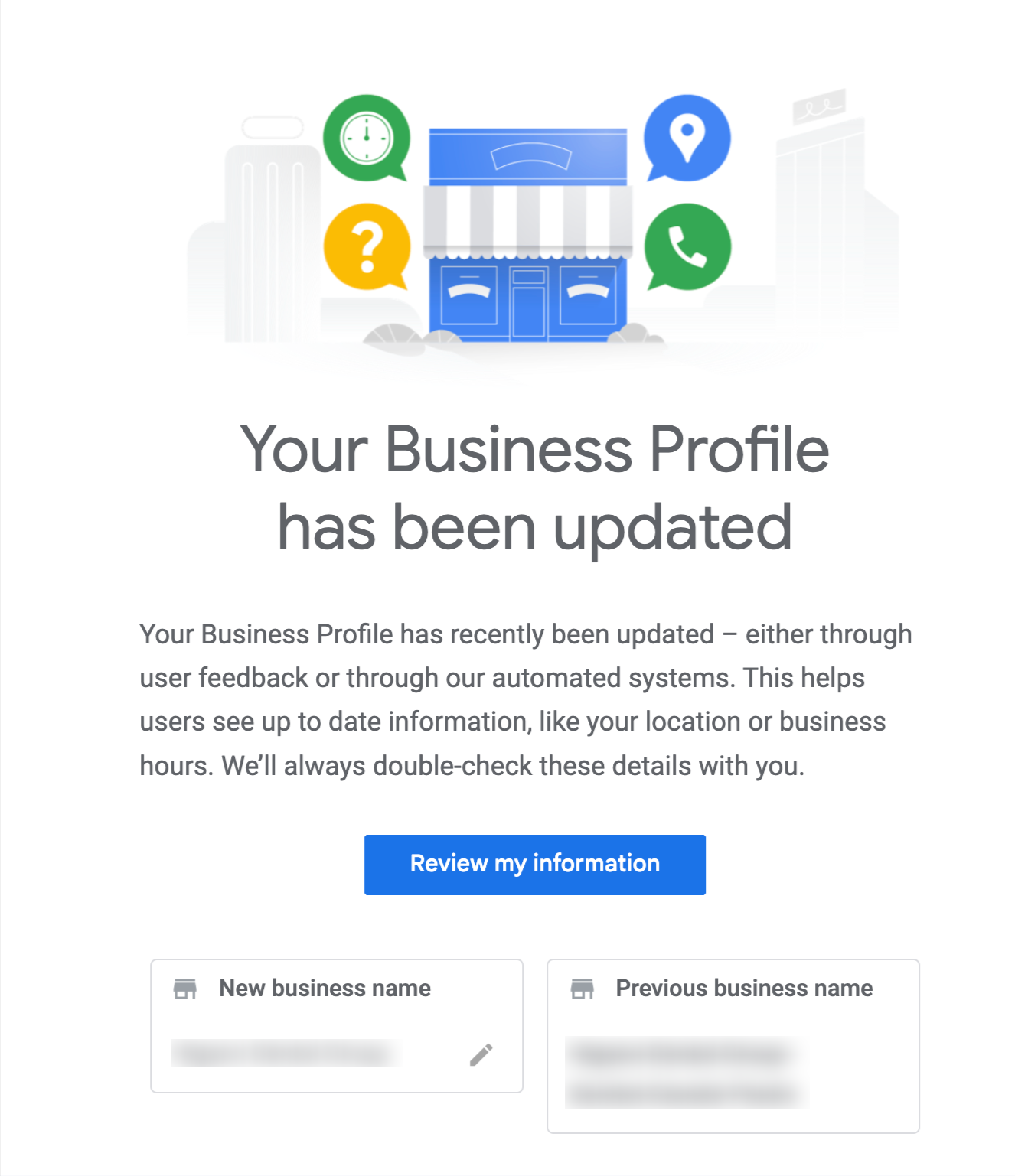 Screenshot of the email received for reviewing edits.