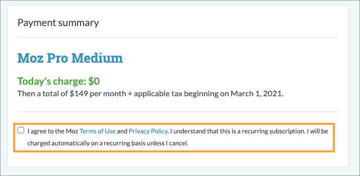 When signing up for the free trial we require you check the box indicating that you understand this is a monthly subscription which will continue unless cancelled.